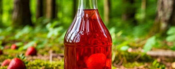 Домашний ликер с лесной земляникой