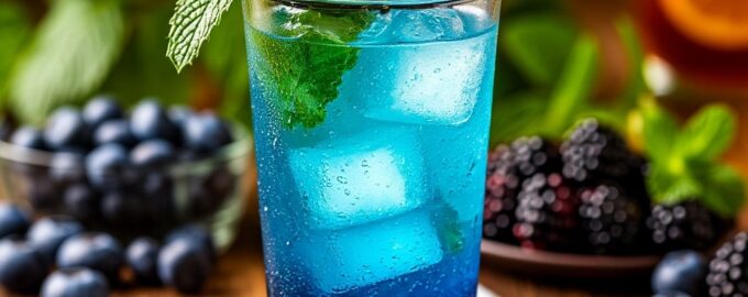 Черничный коктейль с ежевикой