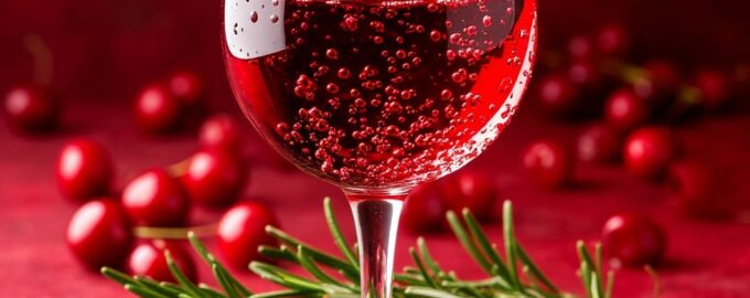 Вишнёвая сангрия с розмарином