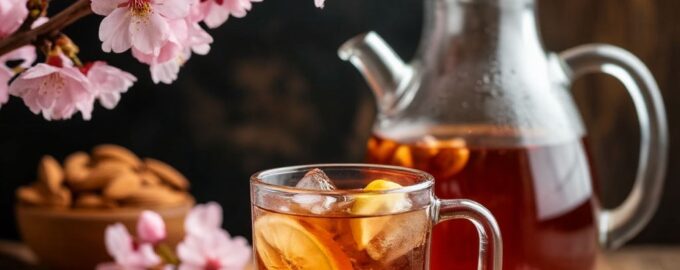 Миндальный чай с ванилью