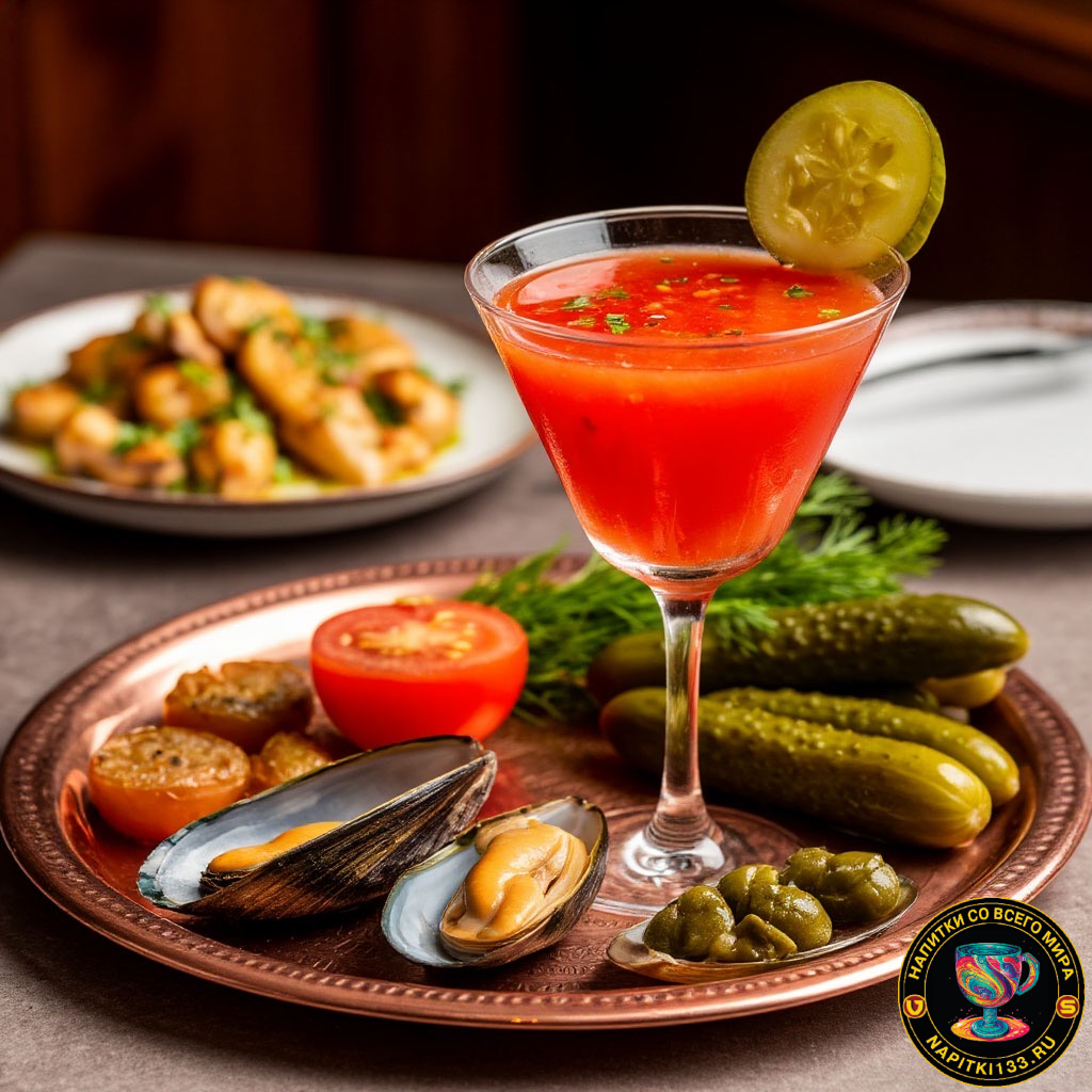 Кровавая мэри с корнишонами