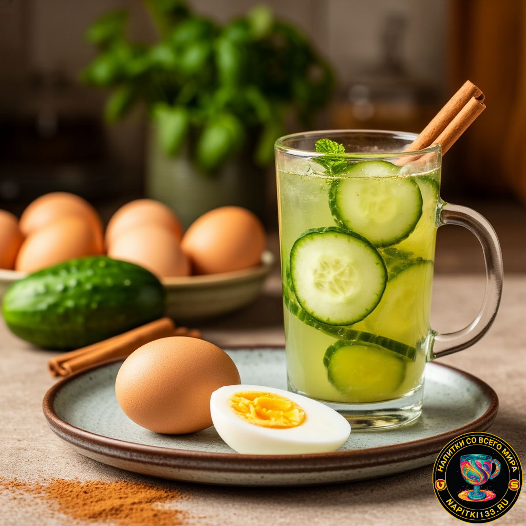 Напиток из огурца и корицы Напиток из огурца и корицы