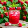 Коктейль с черникой и малиной