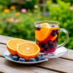 Холодный чай с лимоном, черникой или апельсином