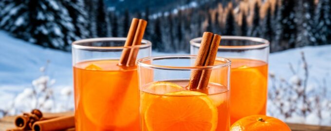 Мандариновая вода с корицей