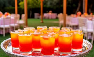Желейный шот «Tequila Sunrise»