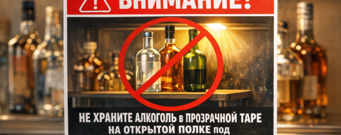 Алкоголь в прозрачной таре