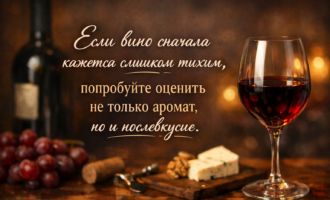 Если вино сначала кажется слишком тихим
