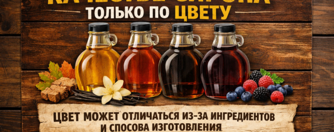 Не судите о качестве сиропа только по цвету