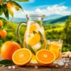 Вода с мандарином и имбирём