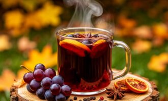 Глинтвейн: Виноград и чёрный чай