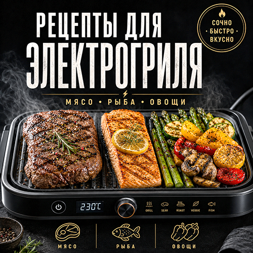 Рецепты для электрогриля_д Рецепты для электрогриля: мясо, рыба, овощи